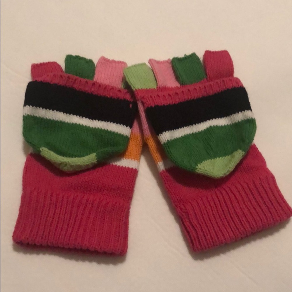 Gymboree multi coloured striped gloves/mittens